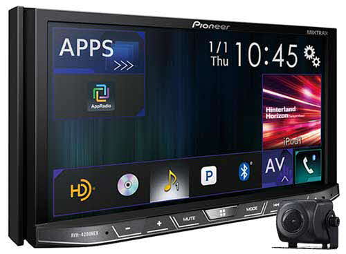 PIONEER 2-DIN Flagship Multimedia DVD Receiver with 7" WVGA Touchscreen Display and included ND-BC8 Back-Up Camera