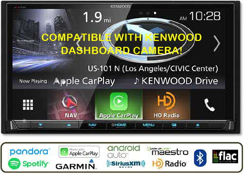 KENWOOD eXelon In-Dash 6.95" HD Navigation System with  Bluetooth and HD Radio