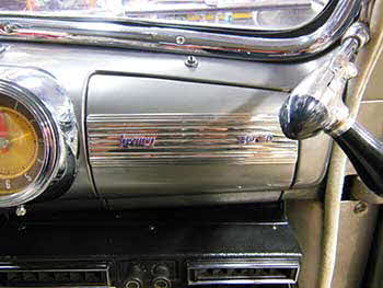 1946 Mercury Coup Installed a Kenwood Excelon Bluetooth Receiver and a pair of 6.5" Kenwood Excelon speakers.