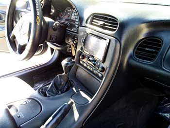 2004 Corvette. Custom molded/cut dash to fit a Kenwood double din 6.1" entertainment system