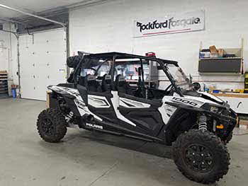 RZR 1000 in for a Rockford Fosgate Stage 3 kit.