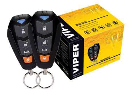 VIPER 3-Channel, 1-way Car Alarm Security System w/ Keyless Entry and Two Remote Transmitters