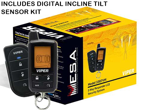 VIPER Car security and keyless entry system with 2-way LCD remote