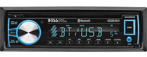 BOSS AUDIO SYSTEMS - Single DIN Bluetooth In-Dash CD/AM/FM Car Stereo Receiver