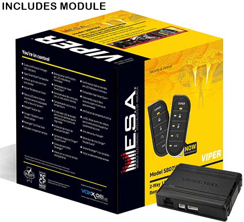 MESA/VIPER 2-Way LED Car Alarm Security System and Remote Start System