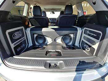 2017 Toyota Highlander. Sound Warehouse is the winner of Pioneer�s national  build-of contest showcasing Pioneer�s innovative new Z Series car speakers engineered for hi-resolution audio. We installed all Pioneer electronics:  Apple CarPlay & Android auto multimedia entertainment, 1 pair full range Z Series, 1 set component Z Series, 2 ea. 12� Z Series subwoofers and 3 power amplifiers. Also used MESA sound damping, MESA wire and Race Sports lighting. This Pioneer Toyota will be touring the USA showcasing Pioneer�s new Z Series speakers.
