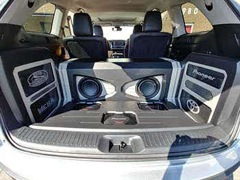 2017 Toyota Highlander. Winner of Pioneer's national build-of contest showcasing their new line of Z Series speakers. Installed all Pioneer electronics: Apple CarPlay & Android Auto Multimedia Entertainment, 1 pair full range Z Series, 1 set component Z Series, 2 ea. 12" Z Series subs & 3 power amps. Also used MESA sound damping & wire and Race Sports Lighting.