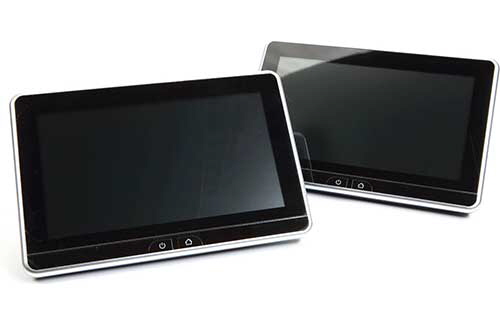 VOXX Rear-seat entertainment system with two 10.1" touchscreen monitors