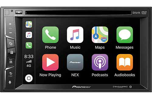 PIONEER NEX Multimedia DVD Receiver with 6.2" WVGA Display, Apple CarPlay�, Built-in Bluetooth�, SiriusXM-Ready�, iDataLink� Maestro�, and Remote Control Included