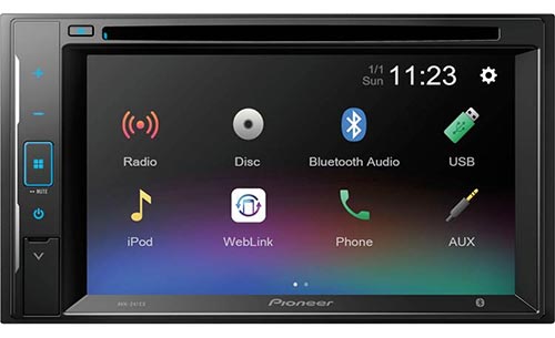 PIONEER EX 6.2"- Resistive Glass Touchscreen, Amazon Alexa Bult-in when Paired with Pioneer Vozsis App, Bluetooth� Back Up Camera Ready - DVD Receiver