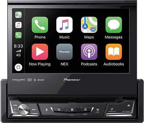PIONEER NEX 1-DIN Multimedia DVD Receiver with 6.8" WVGA Display, Apple CarPlay�, Android Auto�, Built-in Bluetooth�, and SiriusXM-Ready�