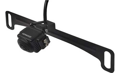 KENWOOD HD backup camera with license plate bracket — compatible with select Kenwood receivers only KENWOOD HD backup camera with license plate bracket — compatible with select Kenwood receivers only