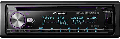 Poineer CD Receiver with enhanced Audio Functions, Full-featured Pioneer ARC App Compatibility, MIXTRAX®, Built-in Bluetooth®, HD Radio™ Tuner and SiriusXM-Ready™