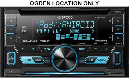 KENWOOD In-Dash Double DIN Receiver with front USB and AUX inputs