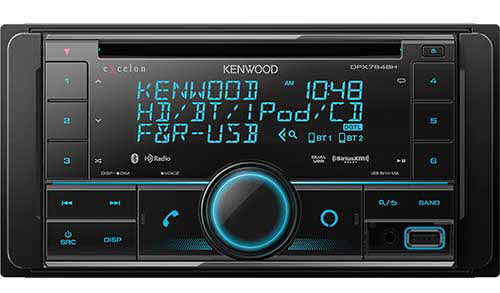 KENWOOD In-Dash Double DIN CD Receiver with HD Radio & Built-In Bluetooth