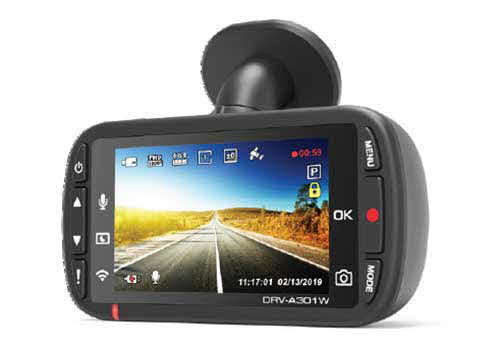 Kenwood GPS Integrated Dash Cam with Wi-Fi. This FULL HD front dash cam provides Superior Picture Quality, Wi-Fi Smartphone App compatibility, and a new Quick Release Magnetic Mount.