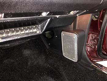 1973 Camaro Z28. Installed a Kenwood receiver with 6X9 speakers on the rear deck and 4X6 speakers in custom built kick panels with punched aluminum grills.