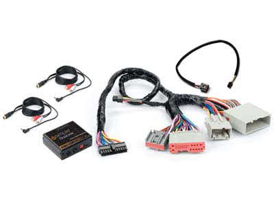 PAC Dual Auxiliary Audio Input Interface with Complete Vehicle Harness for Select 2005-2008 Ford Vehicles