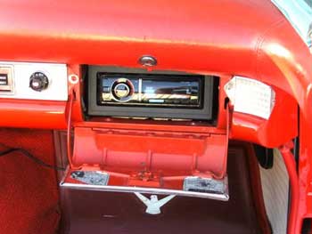 1955 T-Bird. Instlled Kenwood Excelon AM/FM/CD/USB/Bluetooth Receiver, Rockford Fosgate 2-channel Amplifier and Rockford Fosgate Full Range Speakers -Designed and installed by the Salt Lake City store