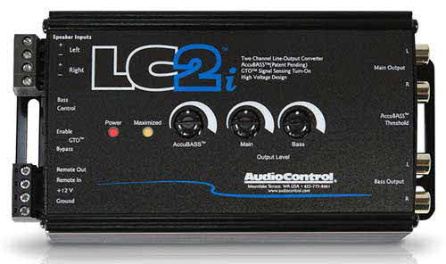 AudioControl 2-channel line output converter for adding amps to your factory system