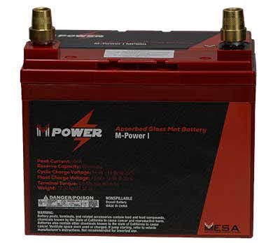 MESA Power 12v Dry Cell Valve Regulated Lead Acid Battery 