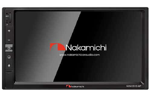 NAKAMICHI 7" Touchscreen in-Dash Double-DIN Stereo Compatible with Apply CarPlay & Android Auto 