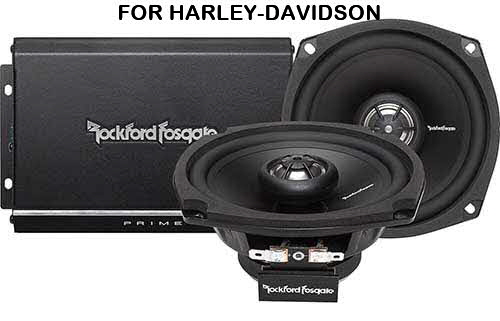 ROCKFORD FOSGATE Prime Series 2-channel amplifier/speaker system for select1998-2013 Harley-Davidson motorcycles