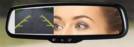 VOXX Replacement rear-view mirror with 4.3-inch high brightness monitor