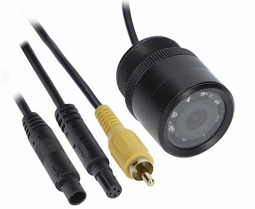 METRA 120 Degree Viewing Angle Small Through-Hole Backup Camera W/ IR LED's For Night Vision