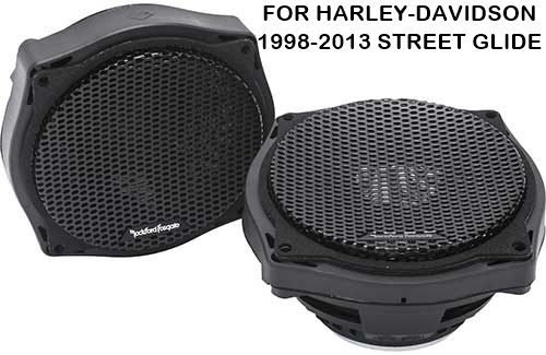 ROCKFORD FOSGATE Power Harley-Davidson� Street Glide� 6.5" Full Range Fairing Speakers (1998-2013)