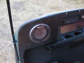 Golf Cart: JVC HD Radio AM/FM/CD Player with Bazooka Marine Speakers and Clarion 6.5" Speakers