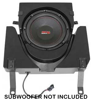 SSV Works Can-Am Maverick X3 and X3 Max Underseat Driver or Passenger 10in Subwoofer Pod for Higher Seat Position - Unloaded