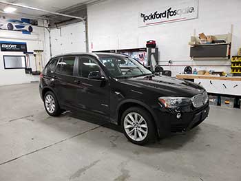 2017 BMW X3 - We added a Kenwood back up camera with a NAV-TV integration module to the OEM system. Works 100% like stock with distance lines & trajectory